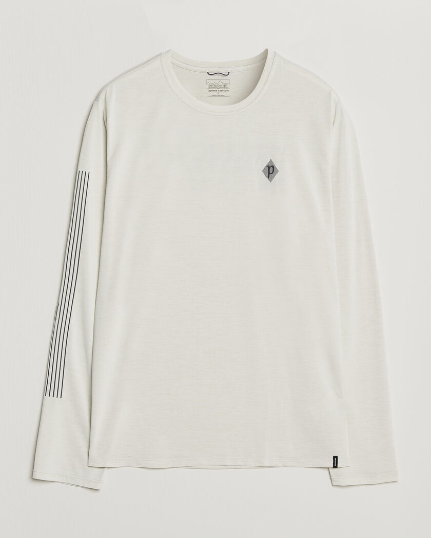 Patagonia Long Sleeve Cap Cool Shirt Dyno White – Wit