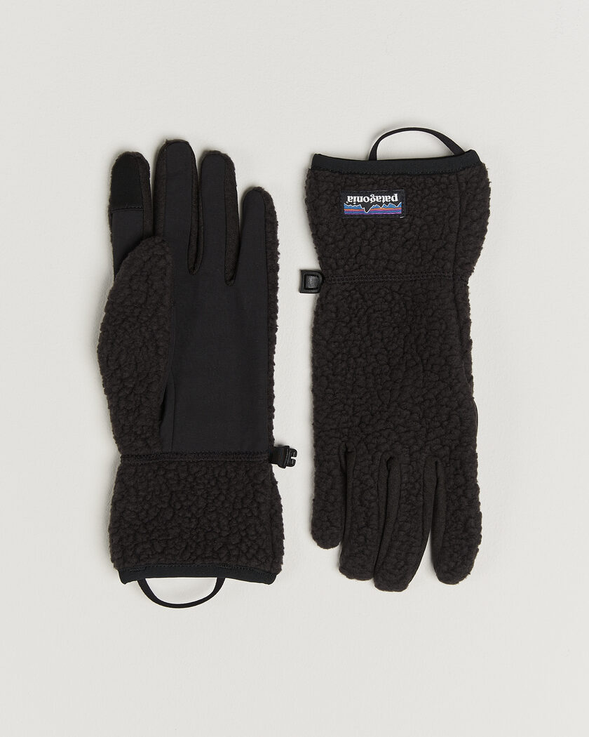 Patagonia Retro Pile Gloves Black – Zwart