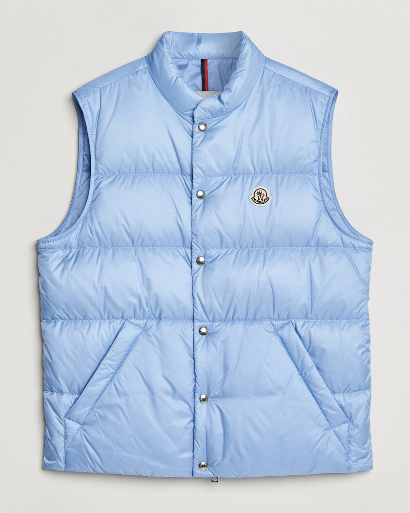 Moncler Tuquerouye Down Vest Light Blue – Blauw