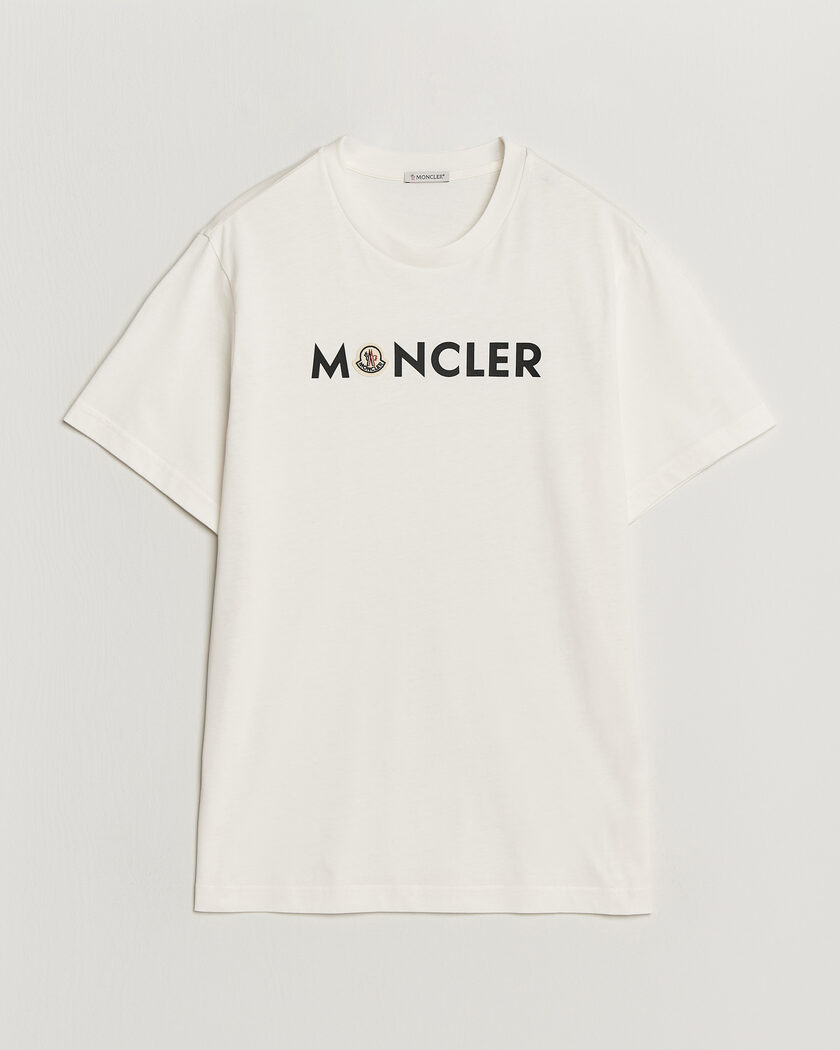 Moncler Logo Lettering T-Shirts White – Wit