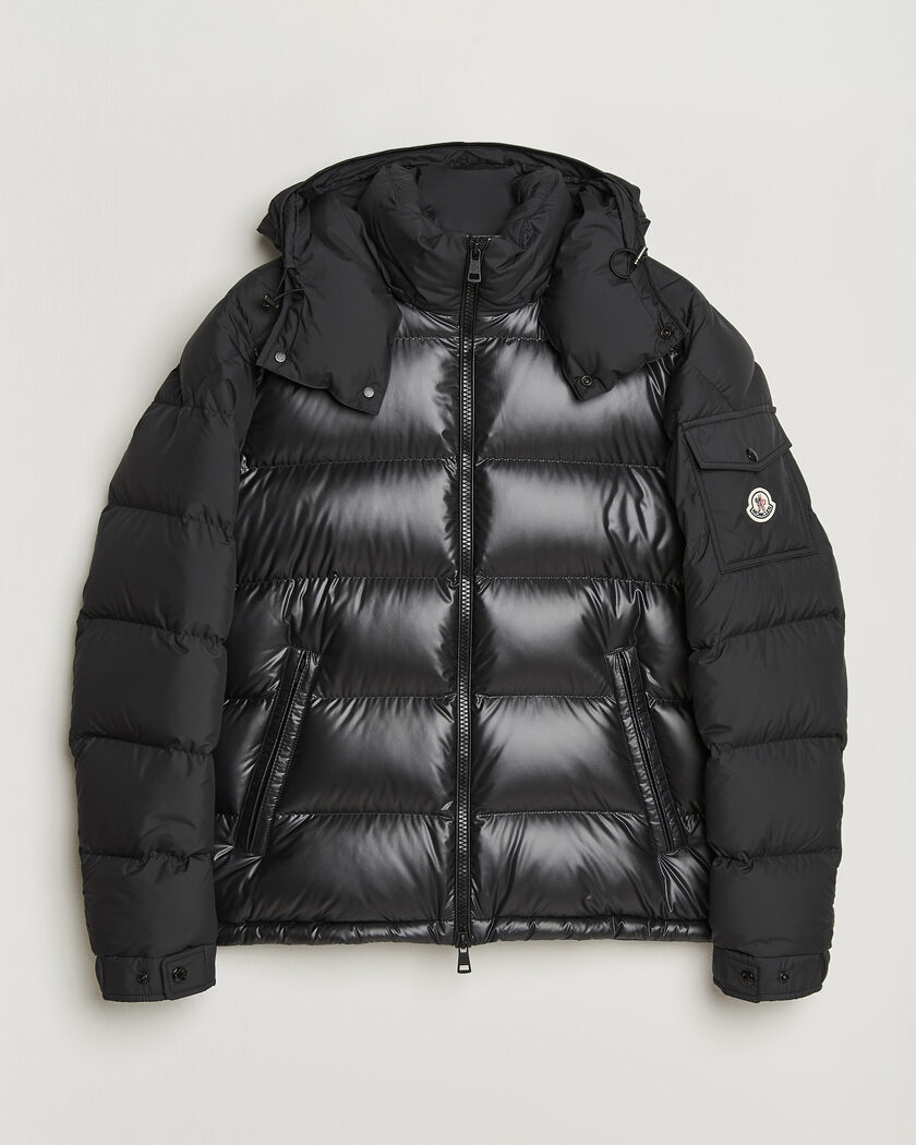 Moncler Maya Bi-Material Jacket Black – Zwart