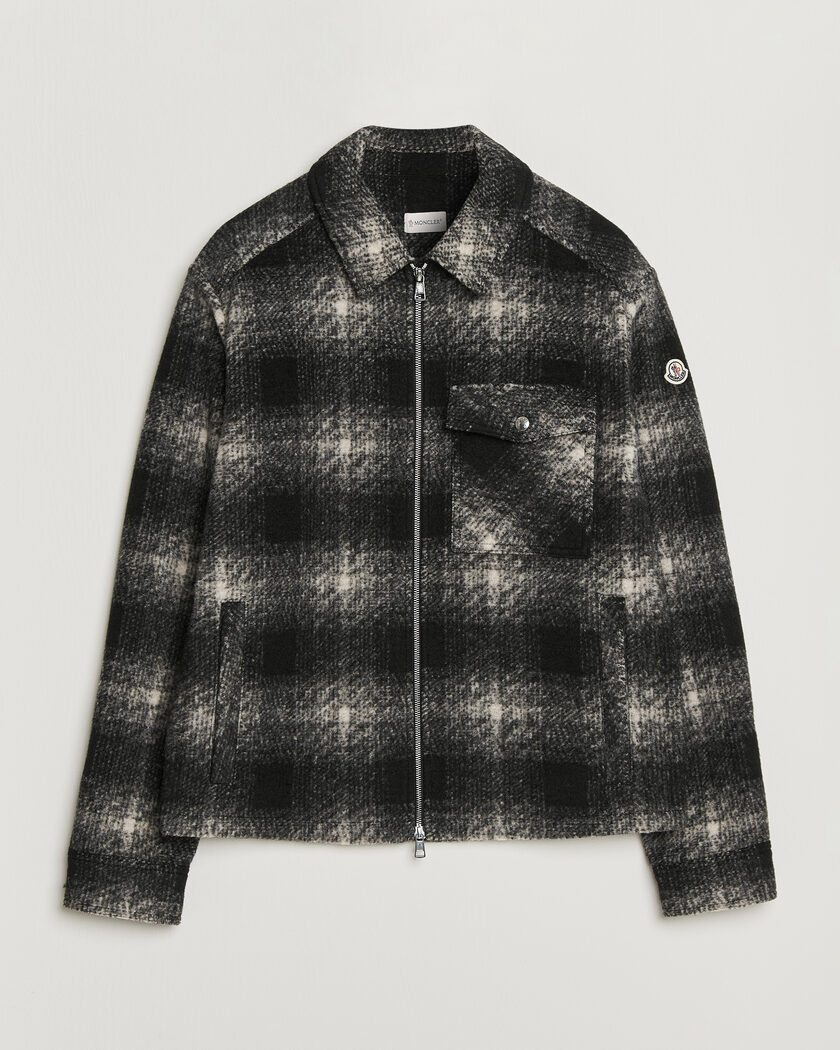  Moncler Flannel Overshirt Grey Check – Grijs