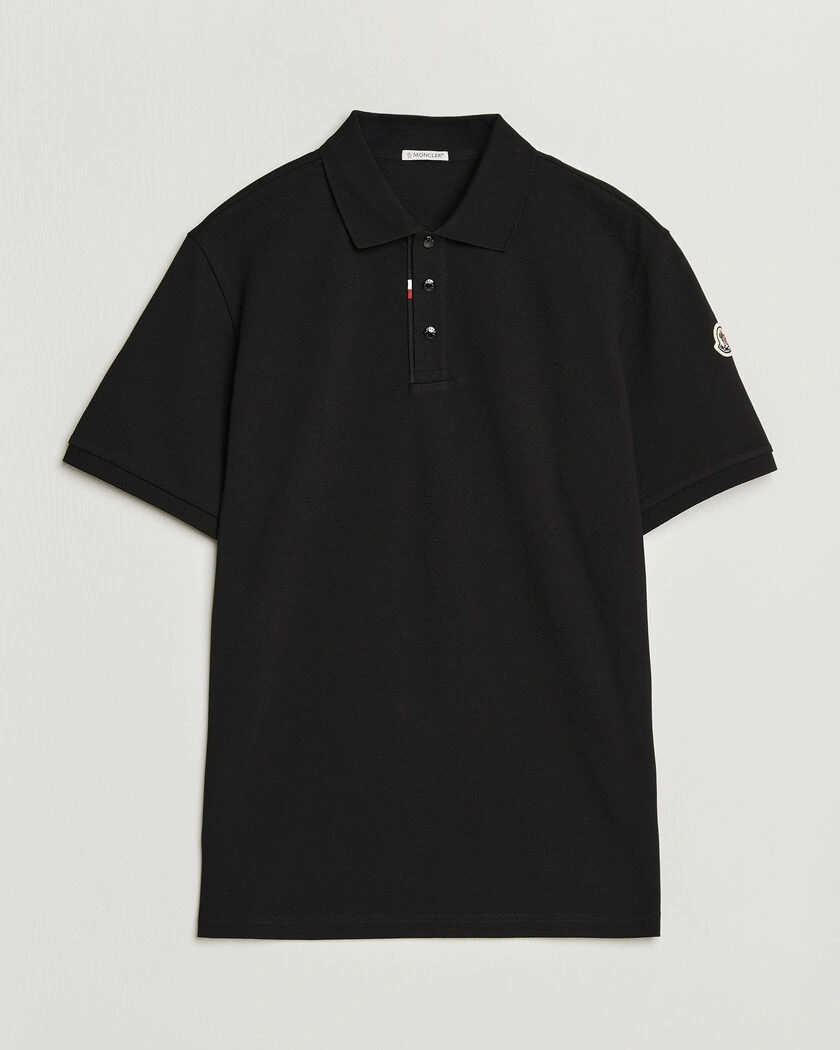 Moncler Short Sleeve Polo Black – Zwart