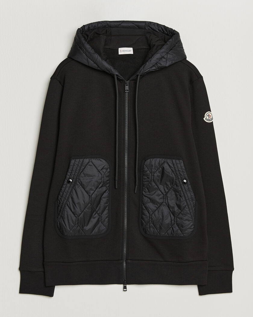 Moncler Full Zip Hoodie Black – Zwart