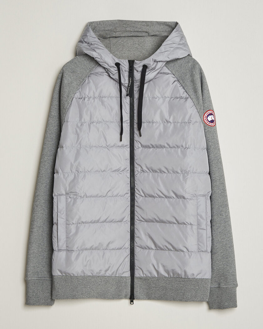 Canada Goose Hybridge Huron Full Zip Hoody Stone Heather – Grijs