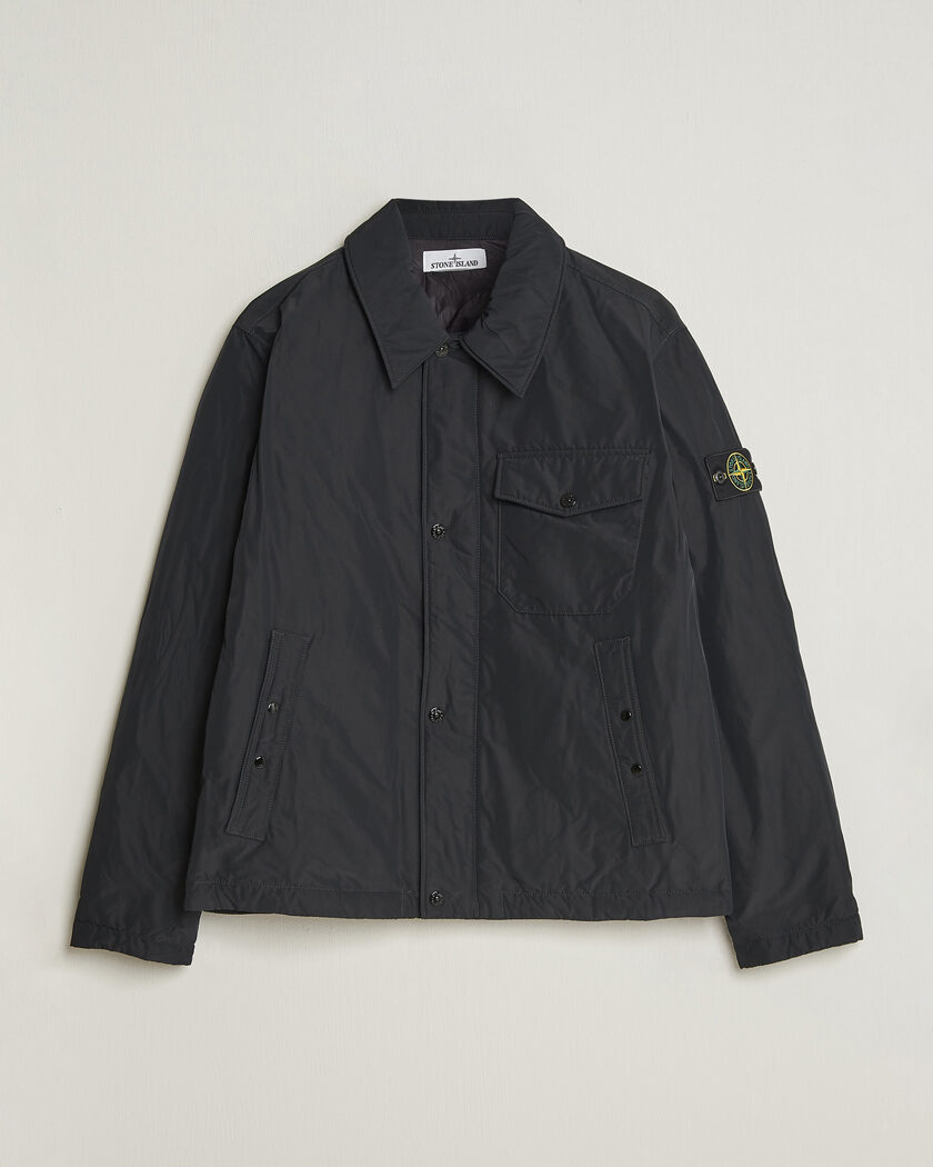 Stone Island Micro Twill Padded Jacket Black – Zwart