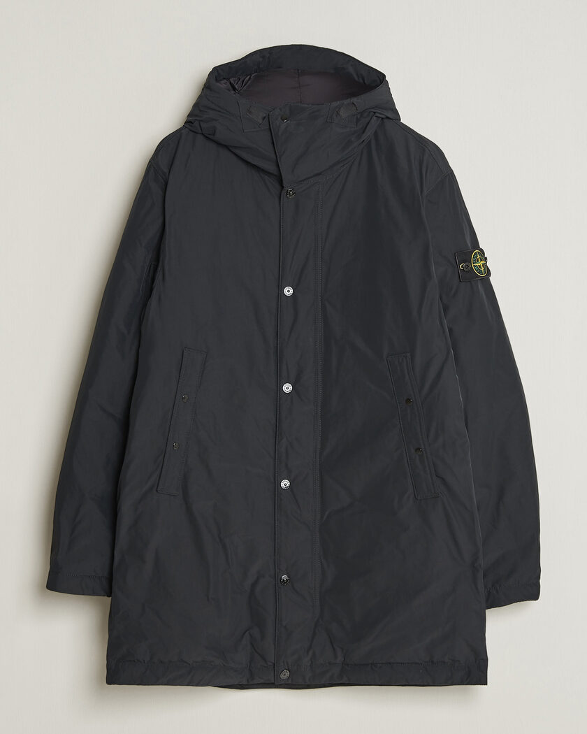 Stone Island Micro Twill Padded Parka Black – Zwart