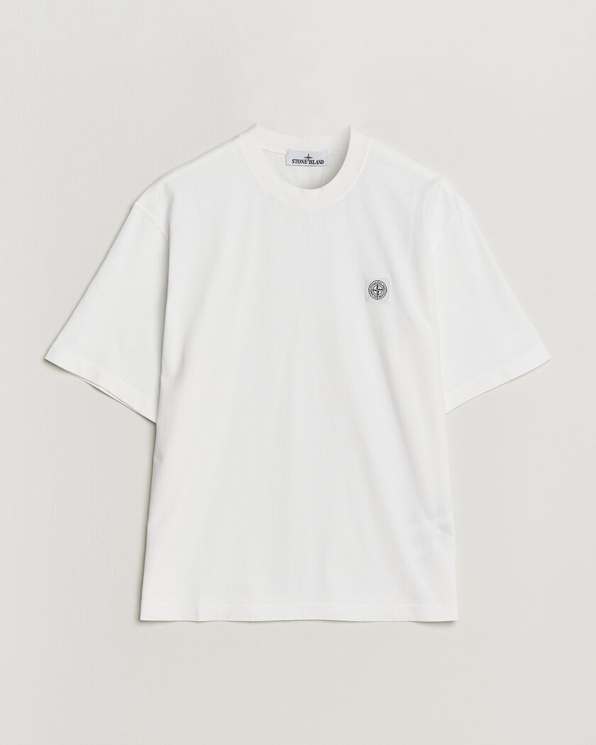 Stone Island Combed Organic Cotton T-Shirt White – Wit