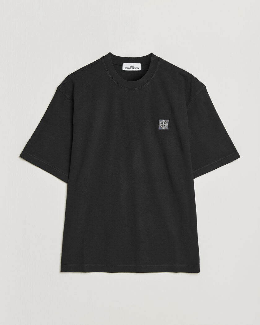 Stone Island Combed Organic Cotton T-Shirt Black – Zwart