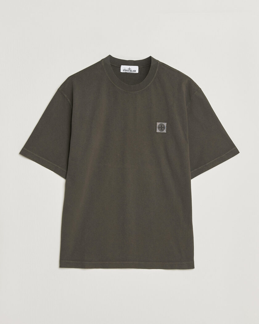 Stone Island Combed Organic Cotton T-Shirt Coal Grey – Grijs