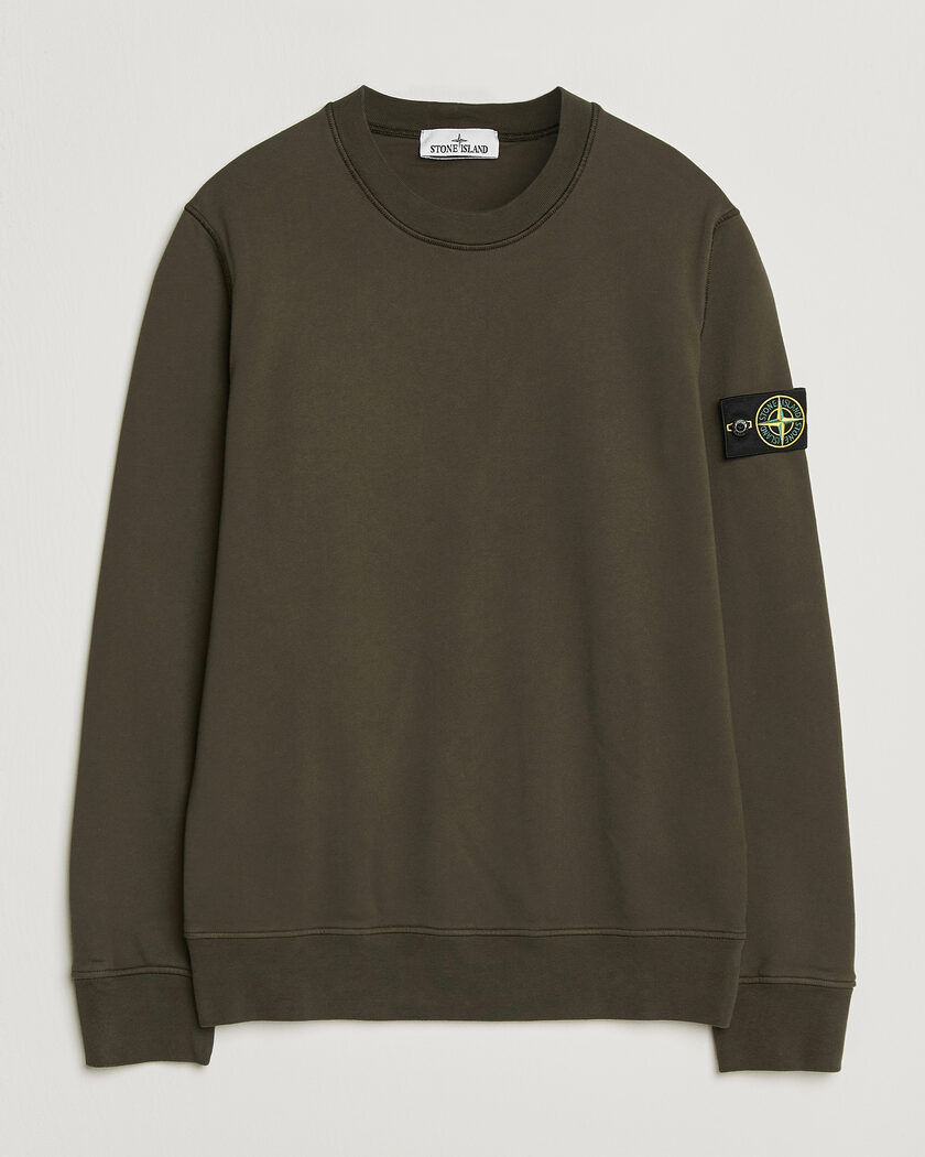 Stone Island Garment Dyed Fleece Sweatshirt Coal Grey – Grijs