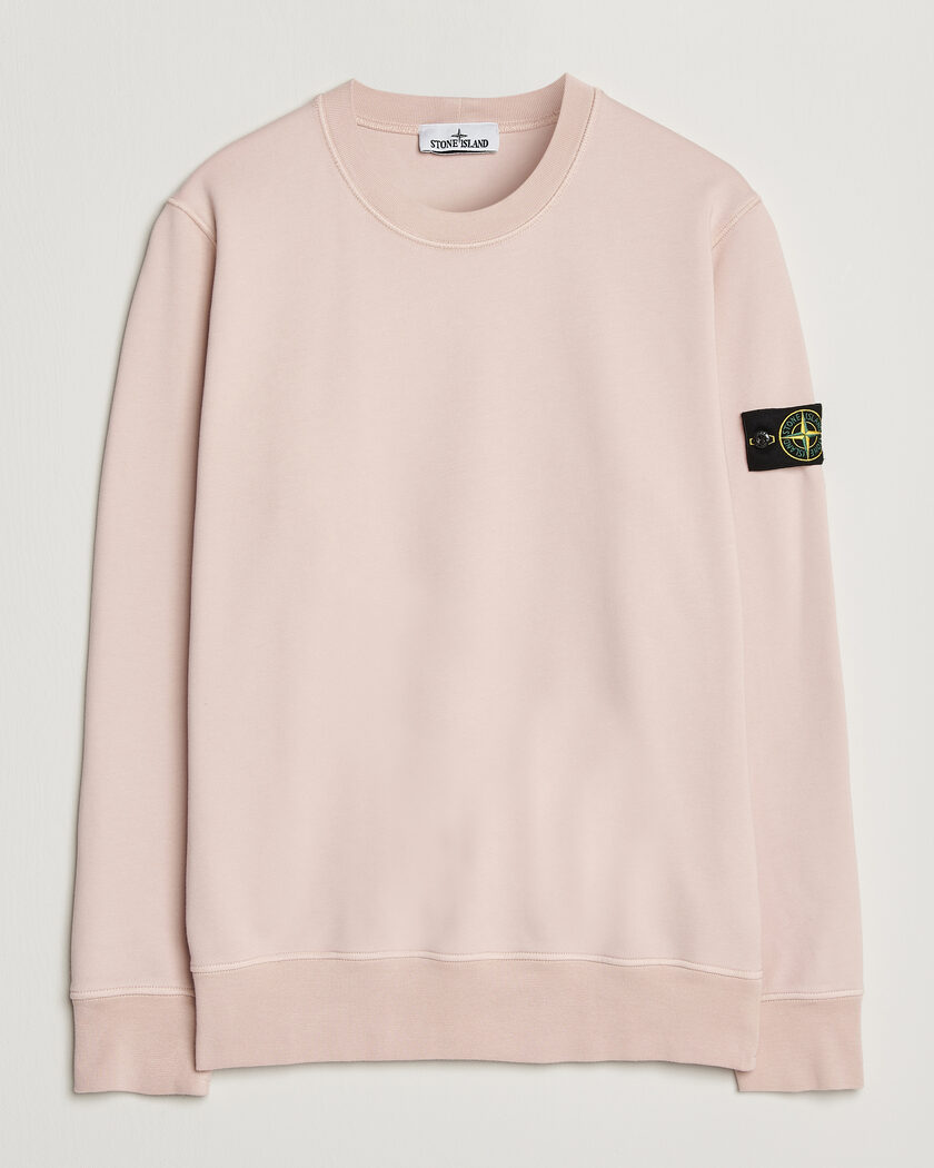 Stone Island Garment Dyed Fleece Sweatshirt Antique Rose – Roze