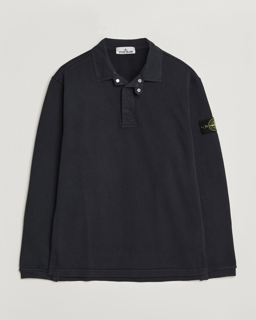 Stone Island Heavy Cotton Jersey Polo Blue Navy – Blauw