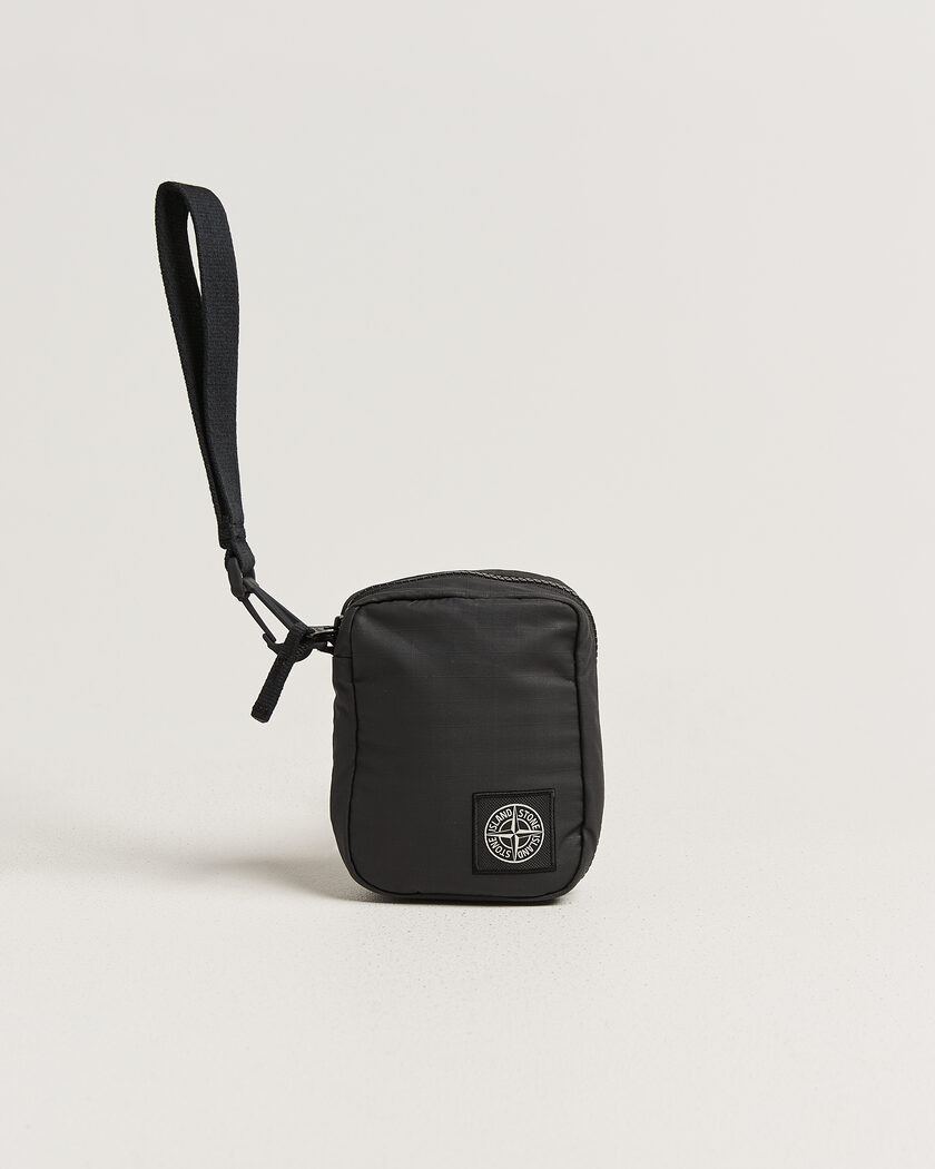 Stone Island Coated Cotton Ripstop Wallet Black – Zwart