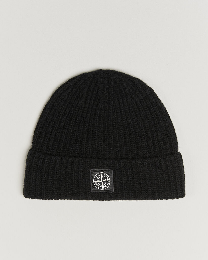 Stone Island Geelong Wool Hat Black – Zwart