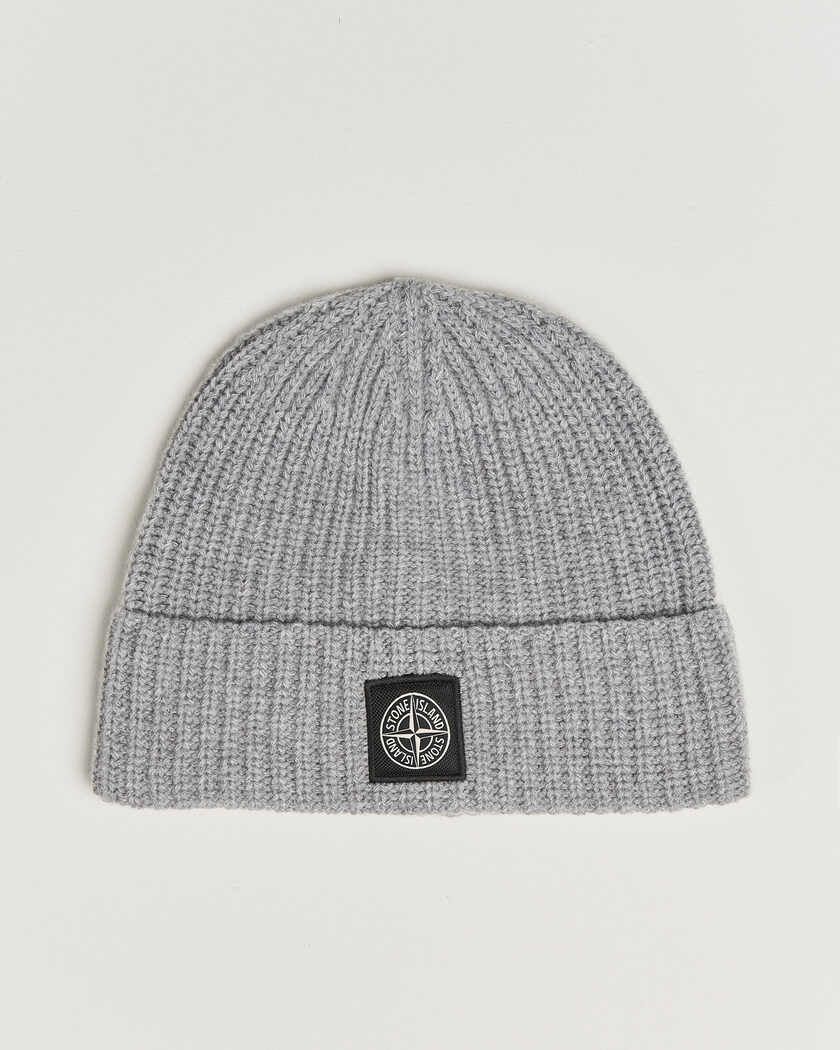 Stone Island Geelong Wool Hat Grey Melange – Grijs