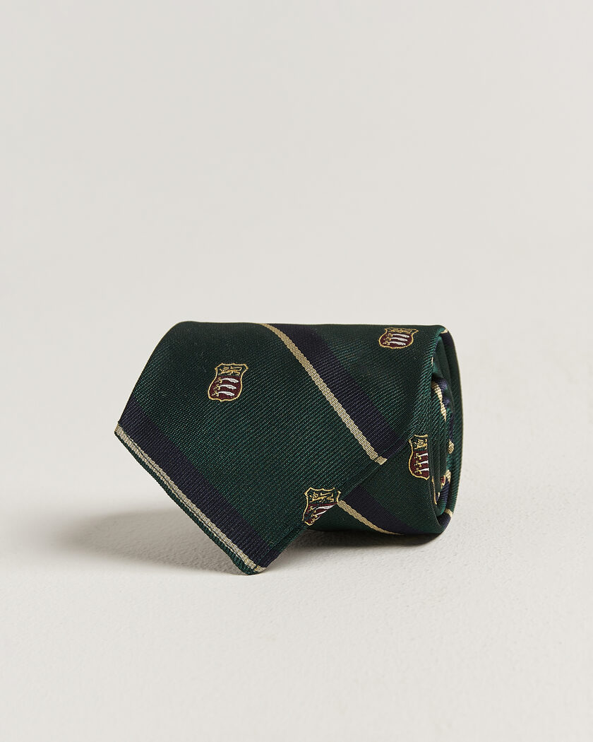 Polo Ralph Lauren Silk Club Sword Tie Dark Green – Groen