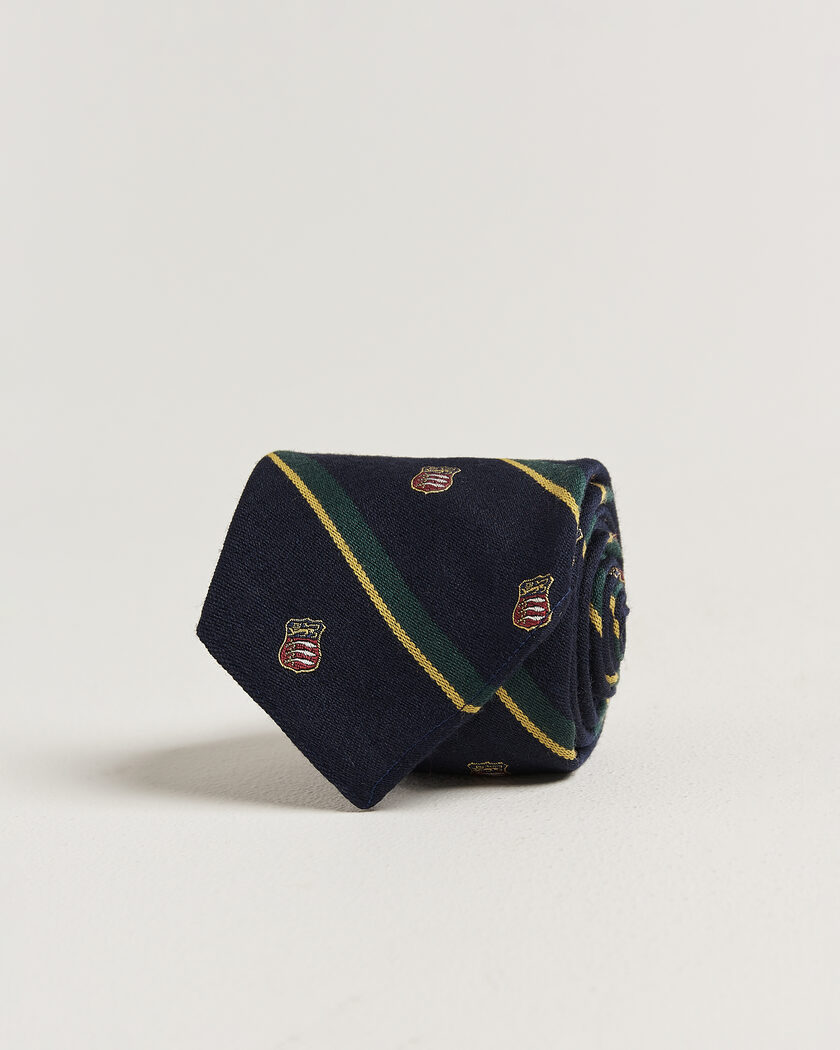 Polo Ralph Lauren Silk Club Sword Tie Navy – Blauw