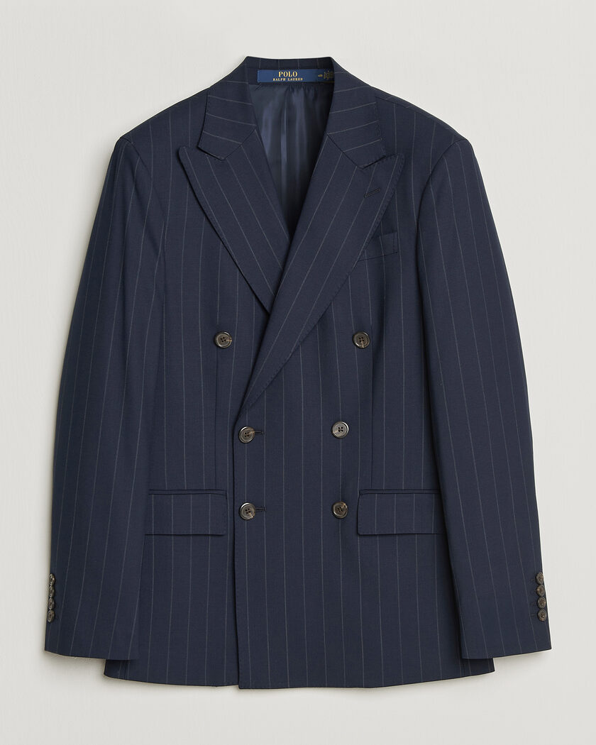 Polo Ralph Lauren Double Breasted Rope Stripe Sportcoat Navy/Grey – Blauw