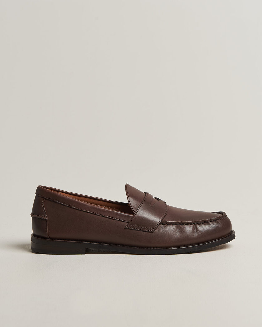 Polo Ralph Lauren Alston Penny Leather Loafers Dark Brown – Bruin