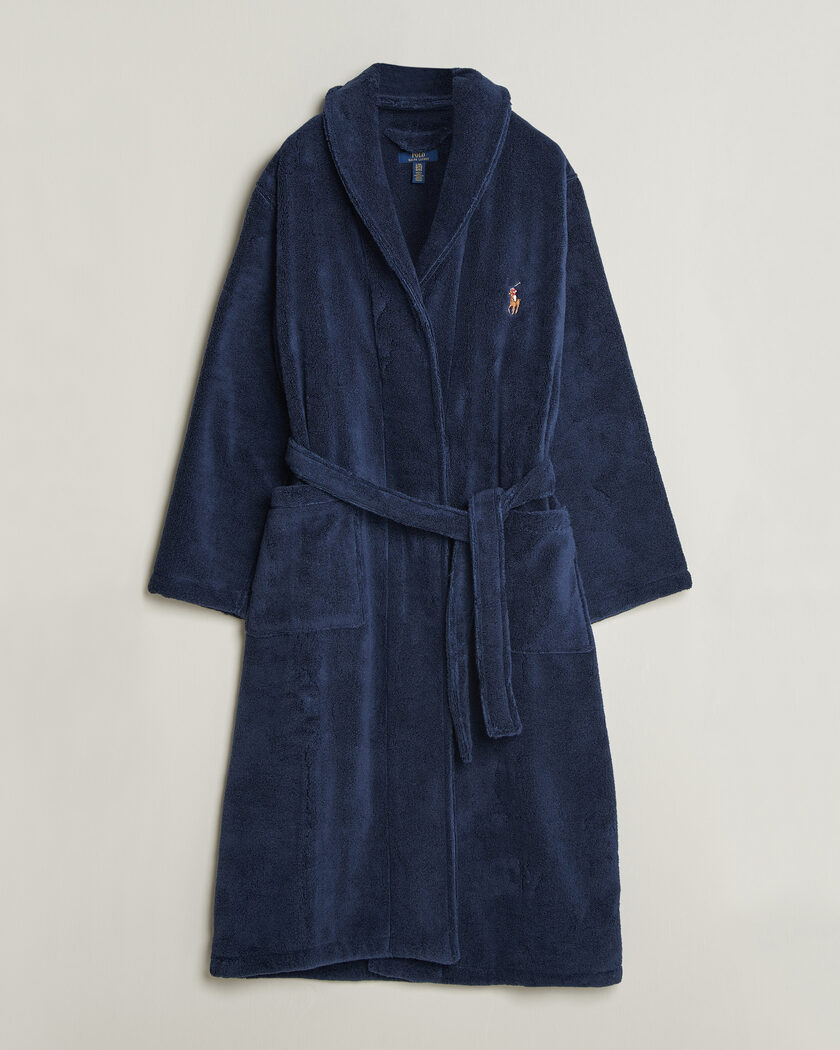 Polo Ralph Lauren Cotton Terry Robe Newport Navy – Blauw