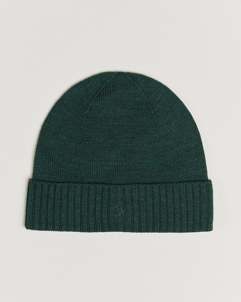 Polo Ralph Lauren Merino Beanie Pine Heather – Groen