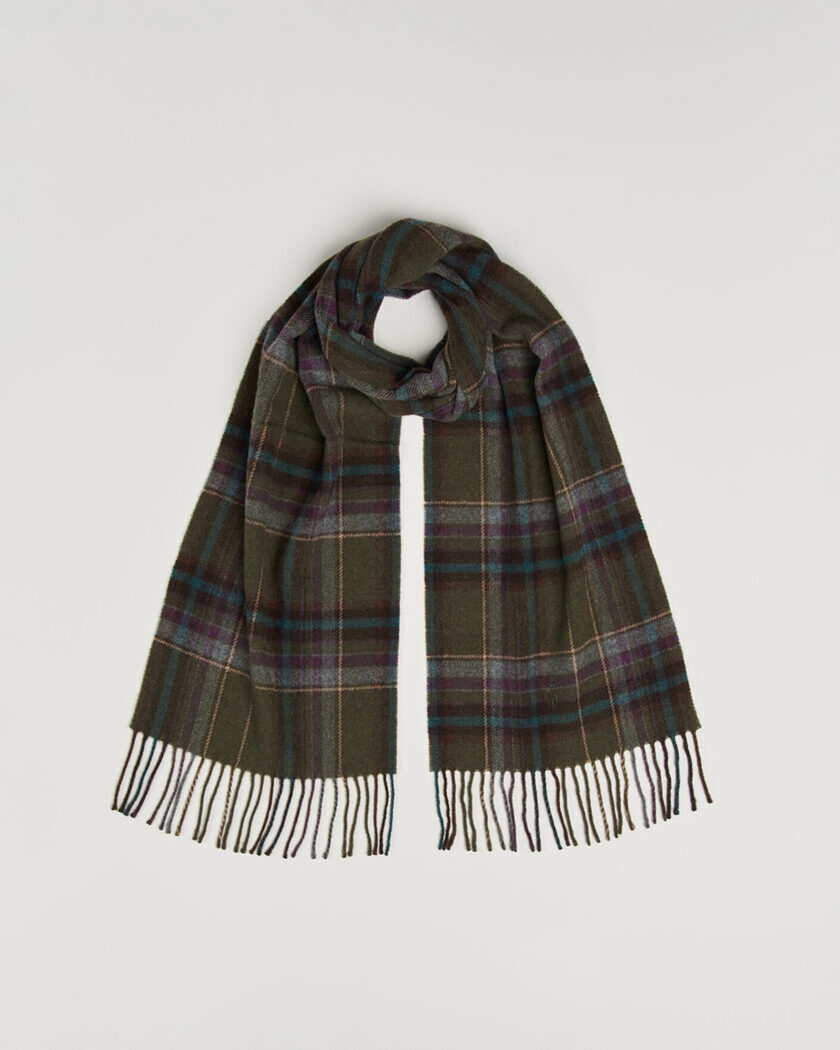 Polo Ralph Lauren Classic Wool Scarf Olive – Meerkleurig