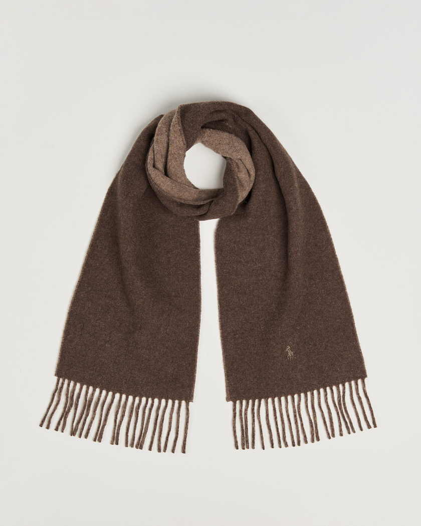 Polo Ralph Lauren Reversible Wool Scarf Nutmeg/Brown – Bruin