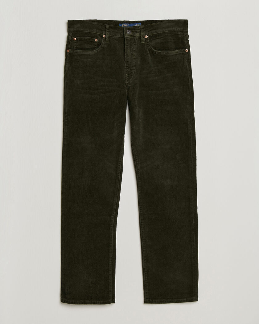 Polo Ralph Lauren Stretch Corduroy Straight Fit Pants Estate Olive – Groen