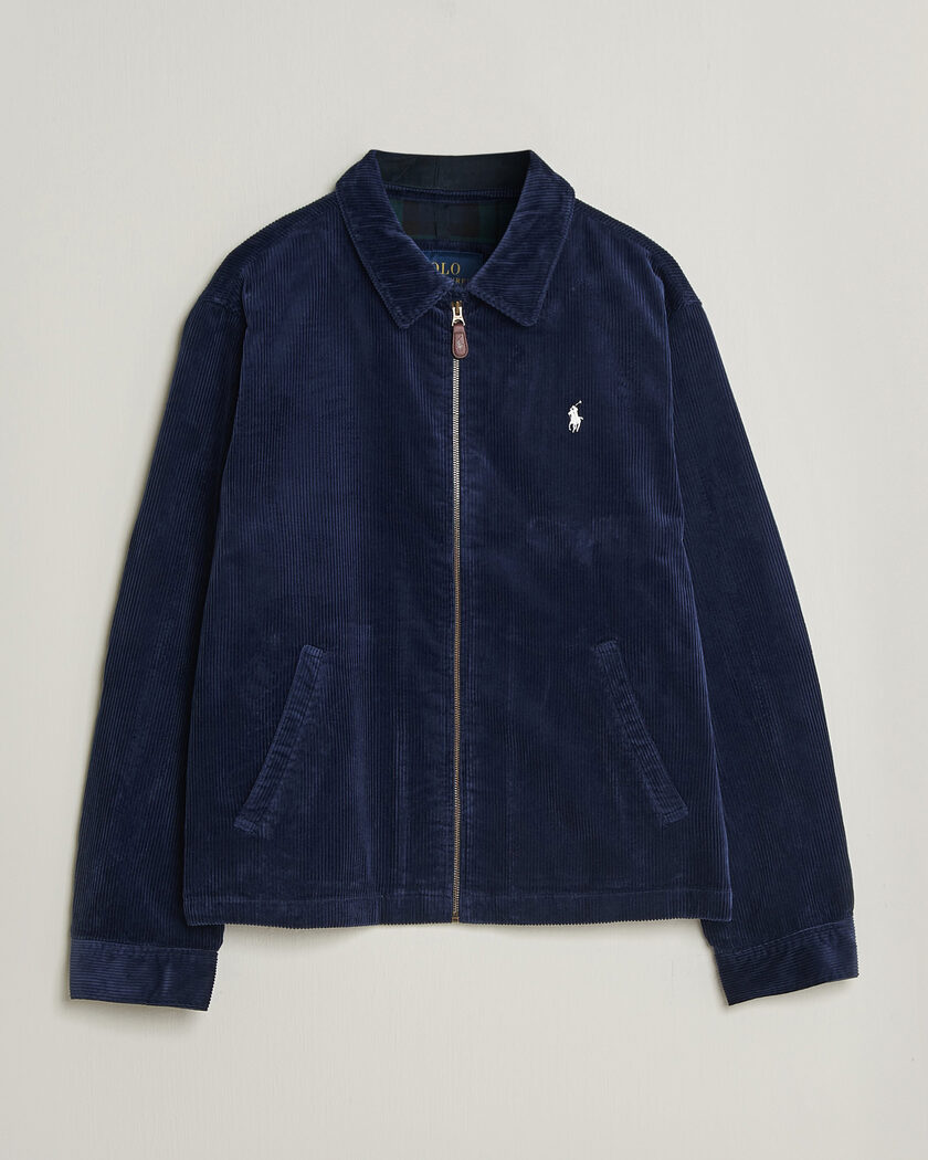 Polo Ralph Lauren Lined Corduroy Windbreaker Newport Navy – Blauw