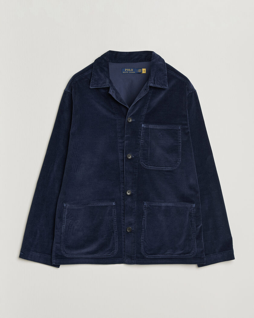 Polo Ralph Lauren Corduroy Overshirt Newport Navy – Blauw