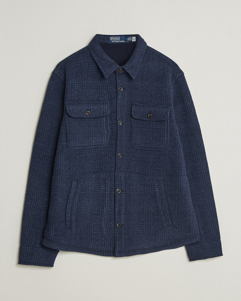 Polo Ralph Lauren Hudson Brushed Shirt Navy – Blauw