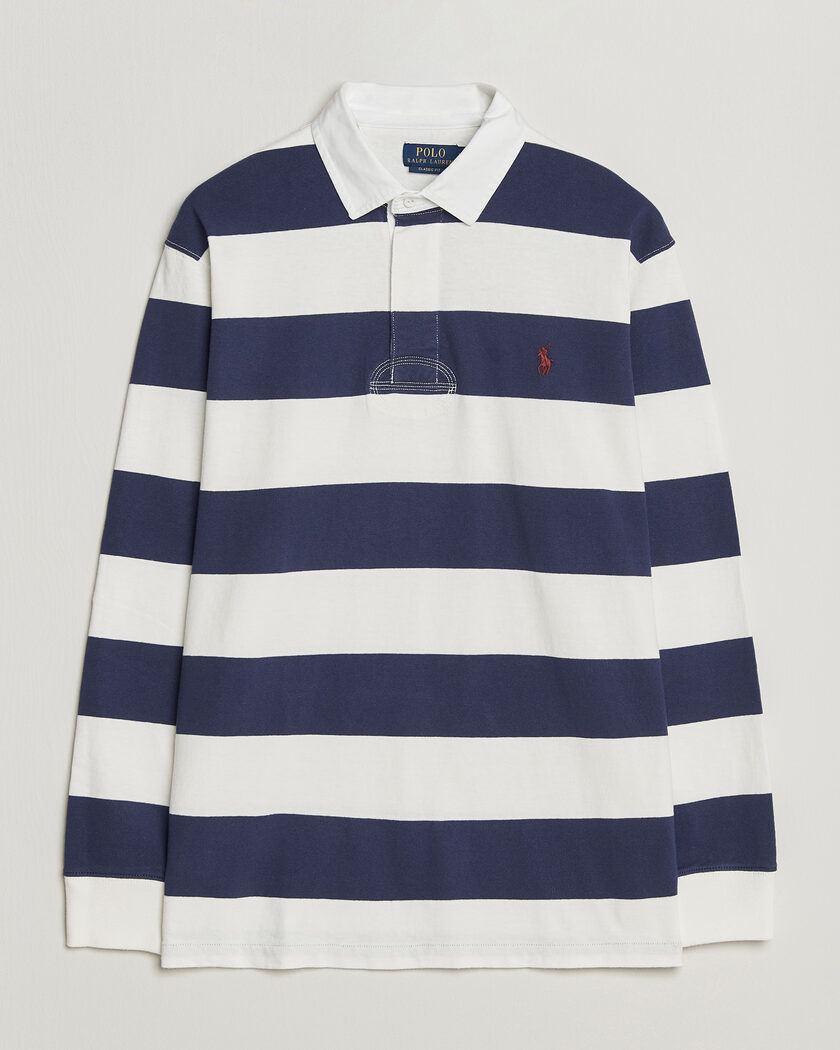 Polo Ralph Lauren Striped Jersey Rugger Cream/Navy – Meerkleurig