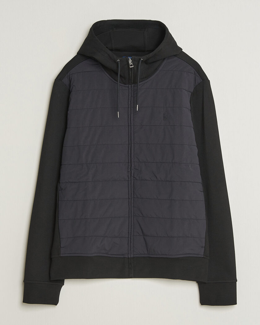 Polo Ralph Lauren Double Knitted Jaquard Full Zip Hoodie Polo Black – Zwart