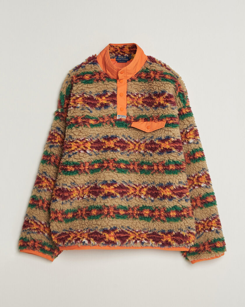 Polo Ralph Lauren Shaggy Hi Pile Red Rock Fairisle – Meerkleurig