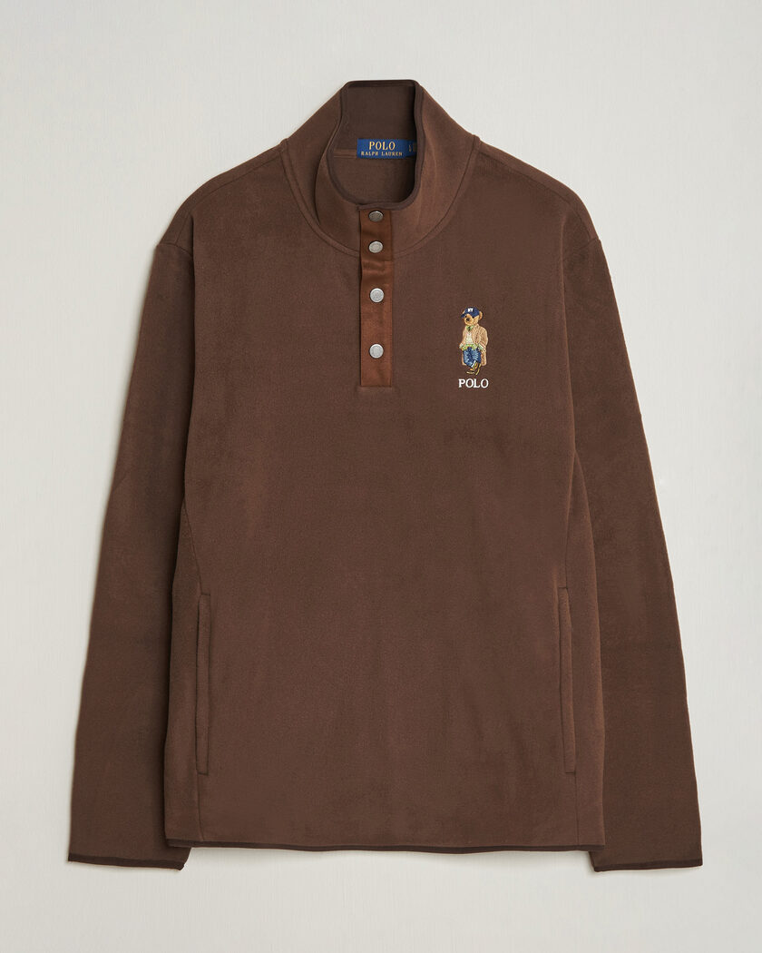 Polo Ralph Lauren Fleece Pullover Sweatshirt Luggage Brown – Bruin