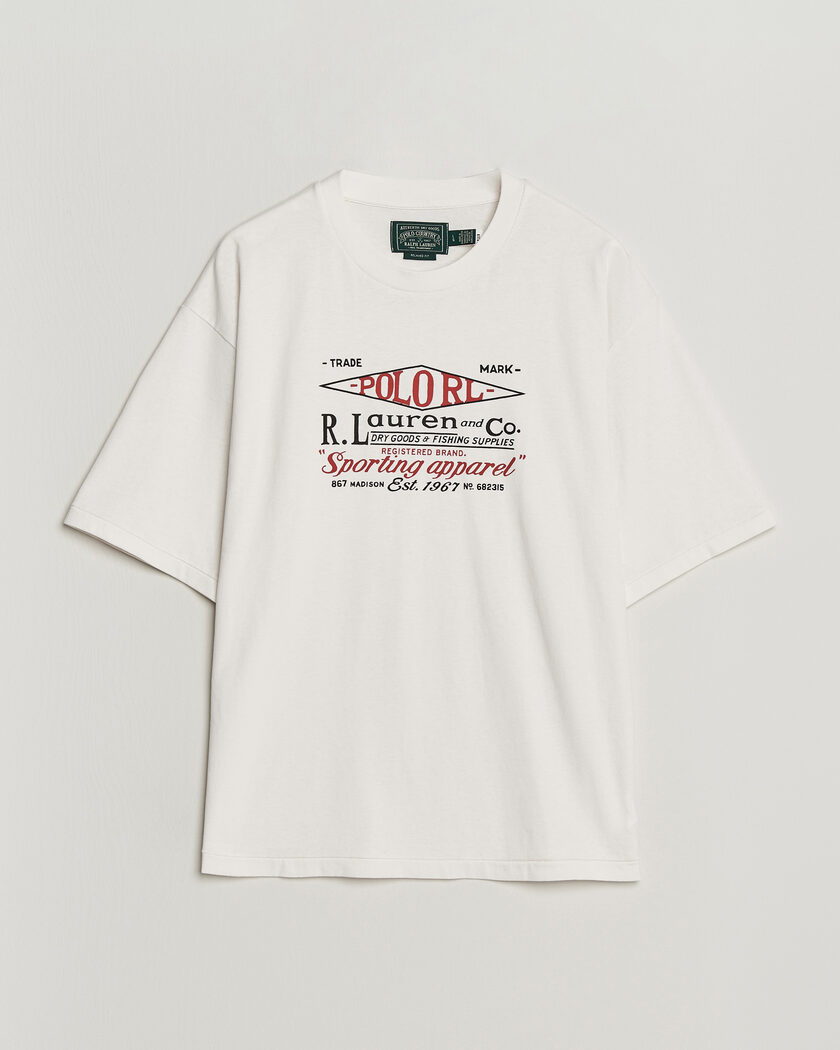 Polo Ralph Lauren Relaxed Fit Print T-Shirt Nevis – Wit