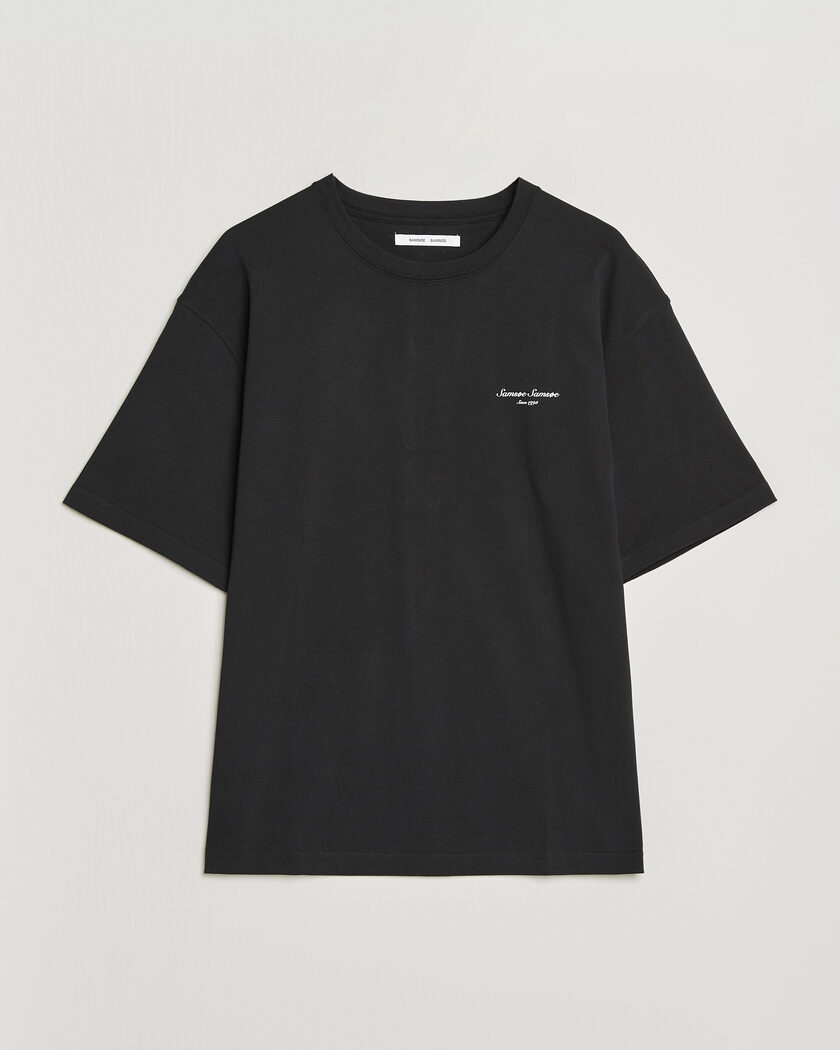 Samsøe Samsøe Uni Printed Crew Neck T-Shirt Black Building – Zwart