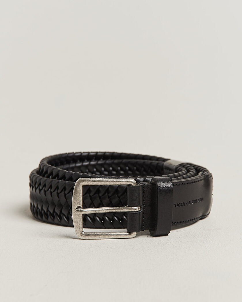 Tiger of Sweden Braidant Braided Belt Black – Zwart