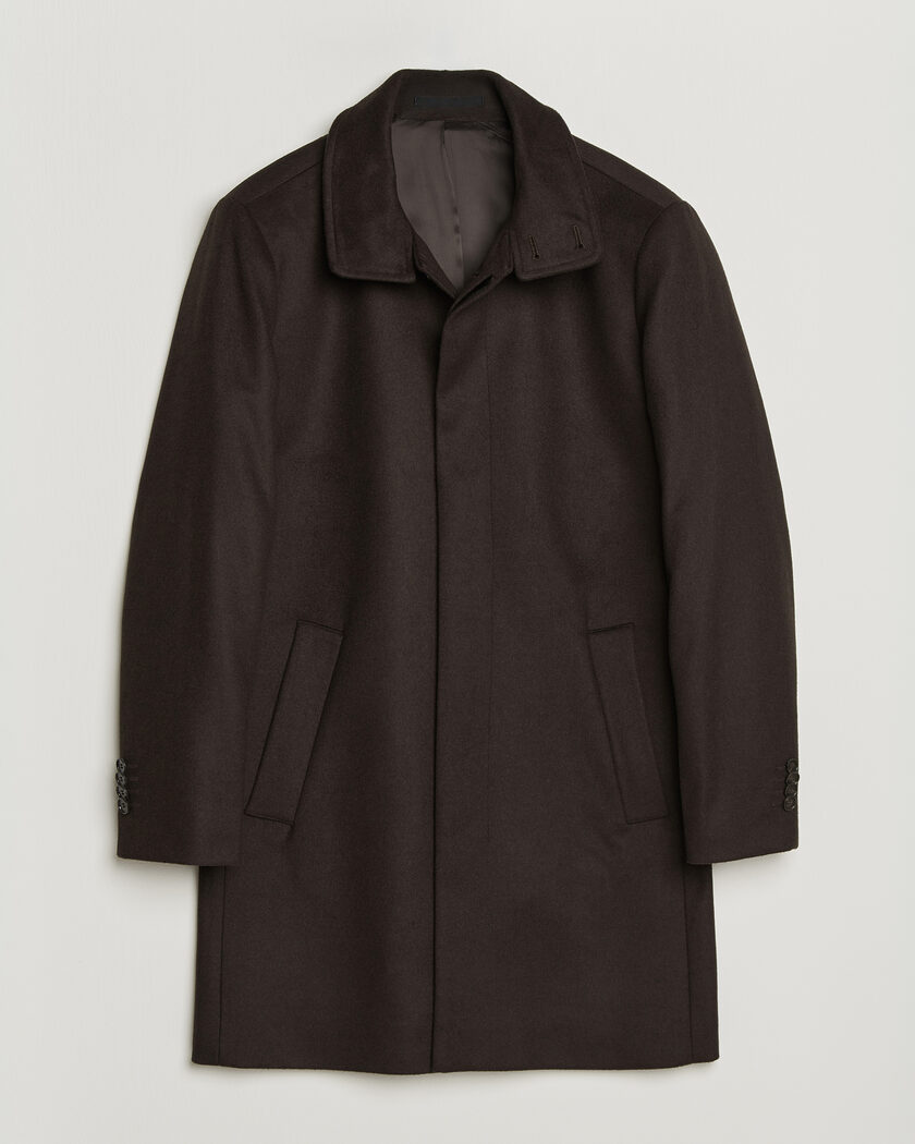 Tiger of Sweden Aleric Wool/Cashmere Coat Espresso – Bruin