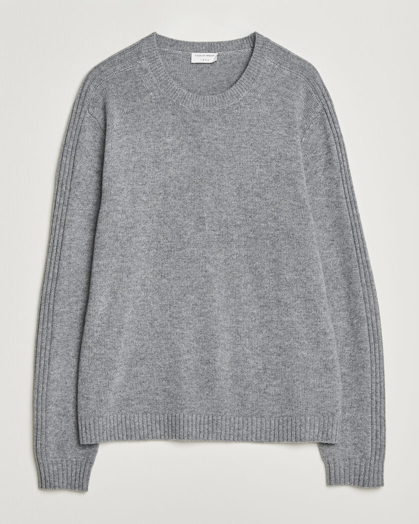 Tiger of Sweden Wilfred Wool/Cashmere Sweater Light Grey Melange – Grijs