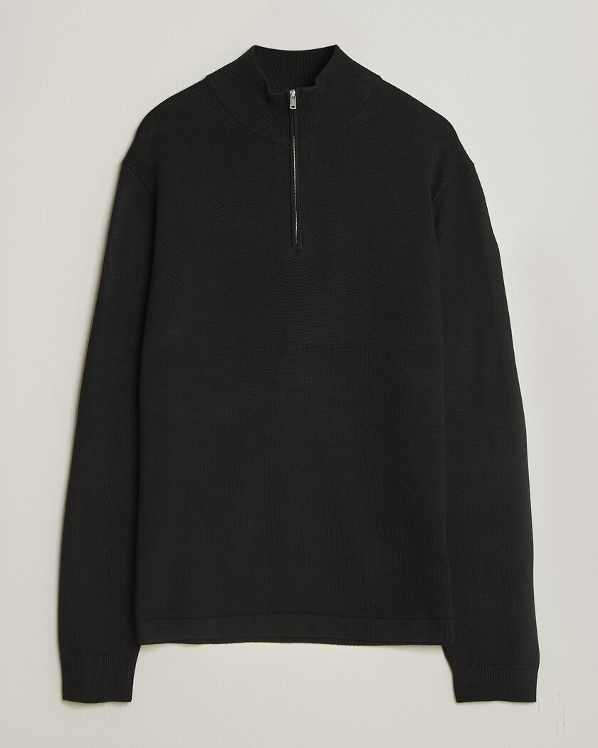 Tiger of Sweden Travis Wool Half Zip Black – Zwart