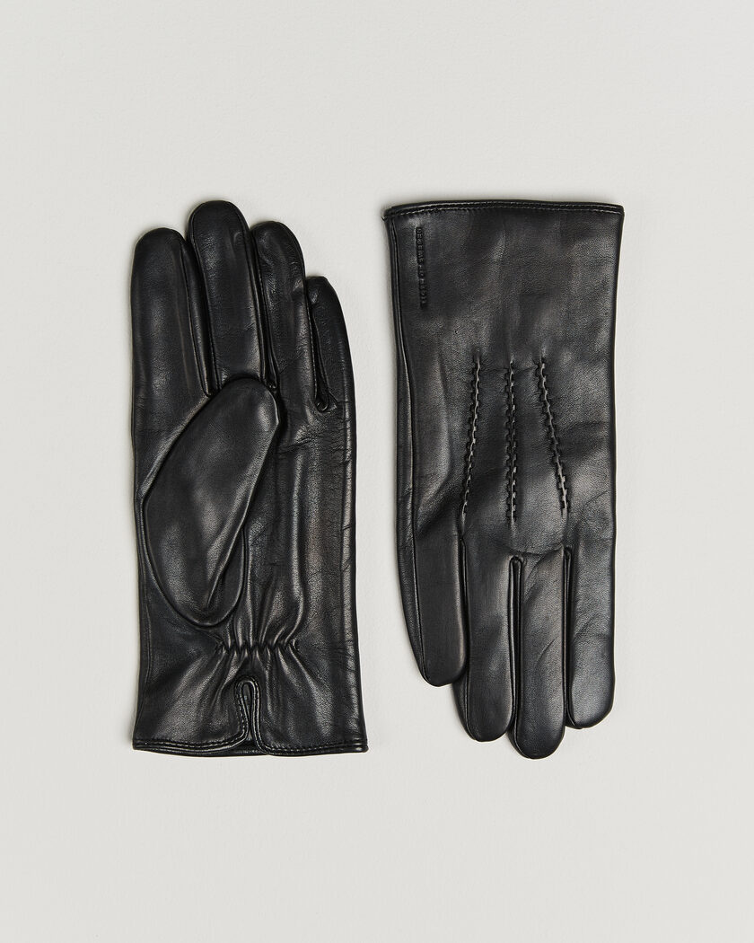 Tiger of Sweden Garvin Leather Gloves Black – Zwart