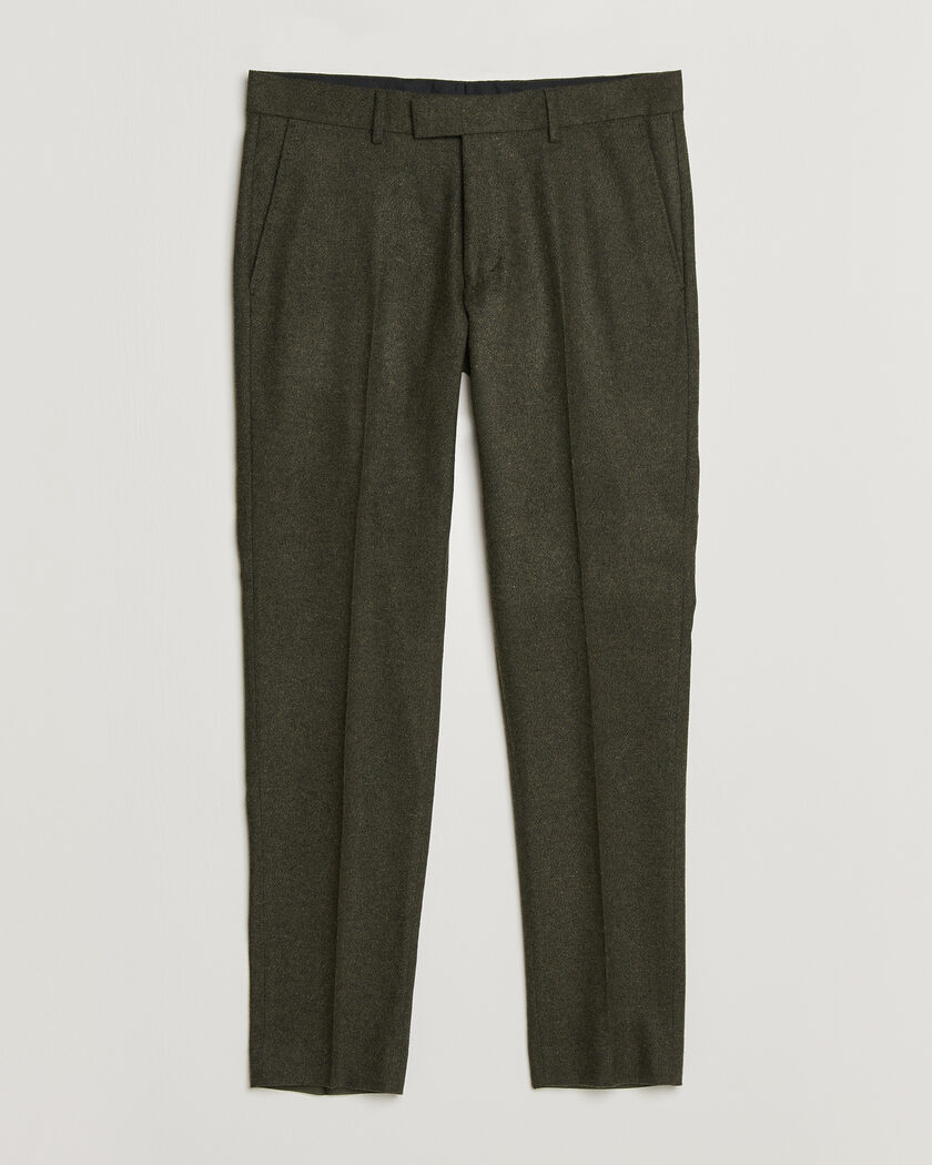 Tiger of Sweden Tenuta Wool Flannel Suit Trousers Muted Canopy – Groen