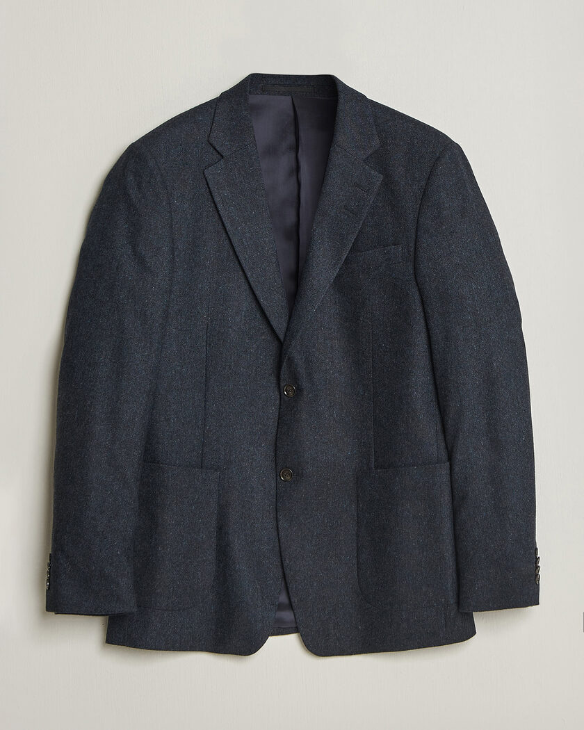 Tiger of Sweden Justin Wool Flannel Suit Blazer Midnight Blue – Blauw
