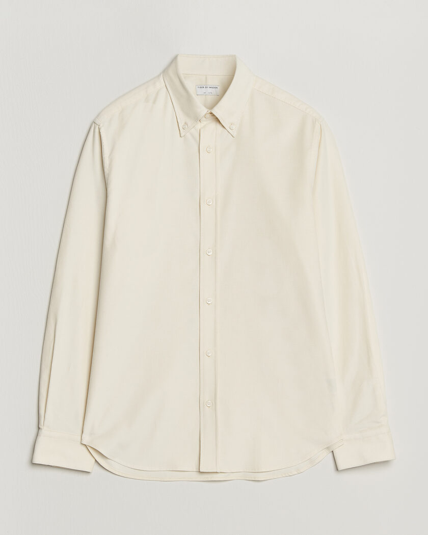 Tiger of Sweden Bjorn Corduroy Shirt Cream White – Wit