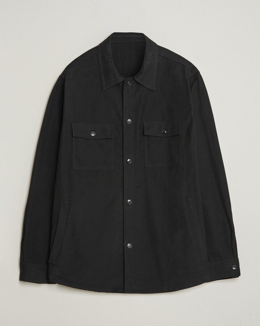 Tiger of Sweden Bishop Cotton Overshirt Black – Zwart