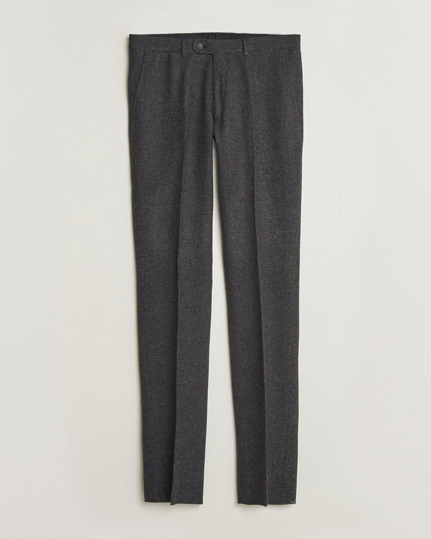 Walker Slater Edward Shetland Wool Donegal Trousers Navy – Blauw