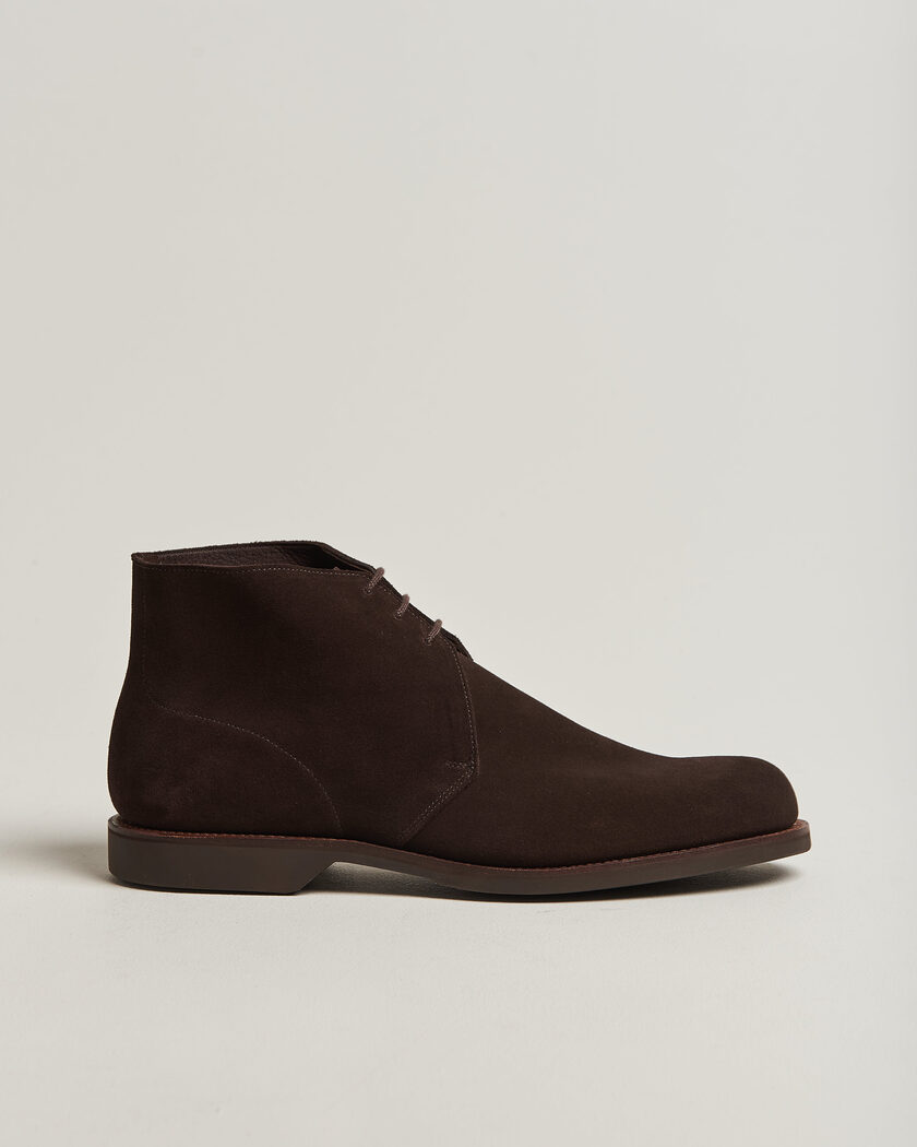 Crockett & Jones Unlined Chukka 4 Boot Dark Brown Suede – Bruin