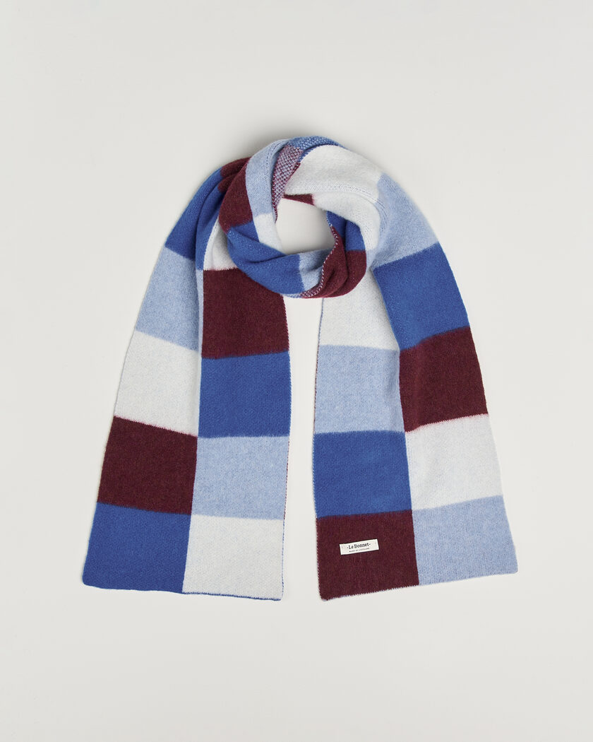 Le Bonnet Lambswool Scarf Ice – Blauw
